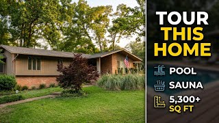 Moving to Memphis? Tour This Mid-Century East Memphis Home with a Pool, Sauna & Over 5,300 Sq Ft