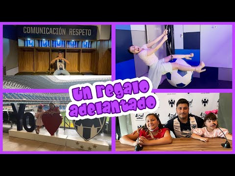 UN REGALO ADELANTADO / REGALO SORPRESA / LIZ SORPRENDE A SERGIO / LIZ ELIZONDO EN EL ESTADIO