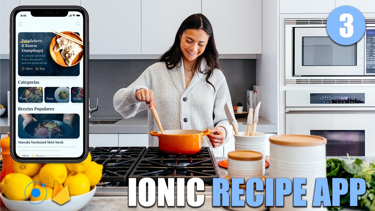 Recipe App in Ionic and Firebase Vol.1 👨‍🍳 👩‍🍳 #3 - Diseño HomePage ...