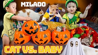 Our 1 YR OLD BABY Following Commands and Packed TREATS for His CATS 🎃 by The Manadil Siblings 75,421 views 6 months ago 12 minutes, 45 seconds