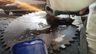 Projeto caseiro como fazer uma faca de Caça e gatilho para bate com disco de serraria 