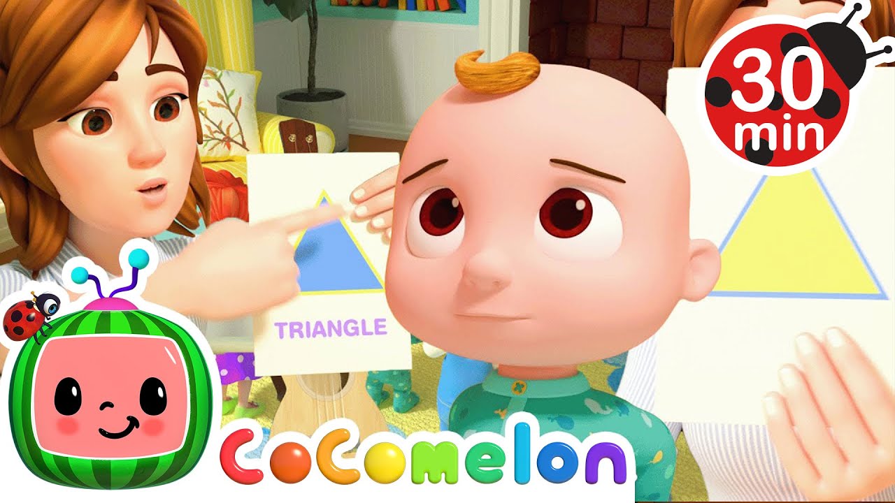 Learning all about Shapes | Cocomelon and Little Angel Nursery Rhymes