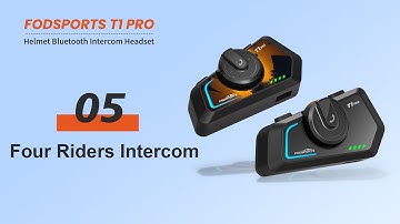 How to Use the Fodsports T1 Pro for 4-Way Intercom