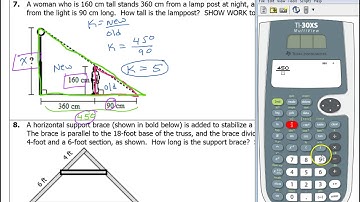 Day 03 HW (6 to 9) Similar Triangle Real World Problems