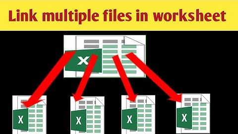 How to Link Data Between Two (Multiple) Workbooks In Excel (linking multiple workbooks in excel)