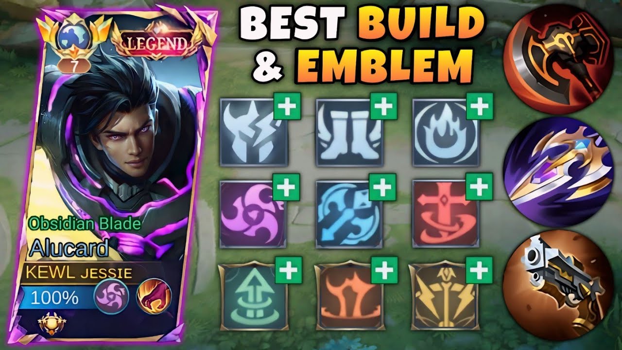 ALUCARD BEST BUILD AND EMBLEM 2024!