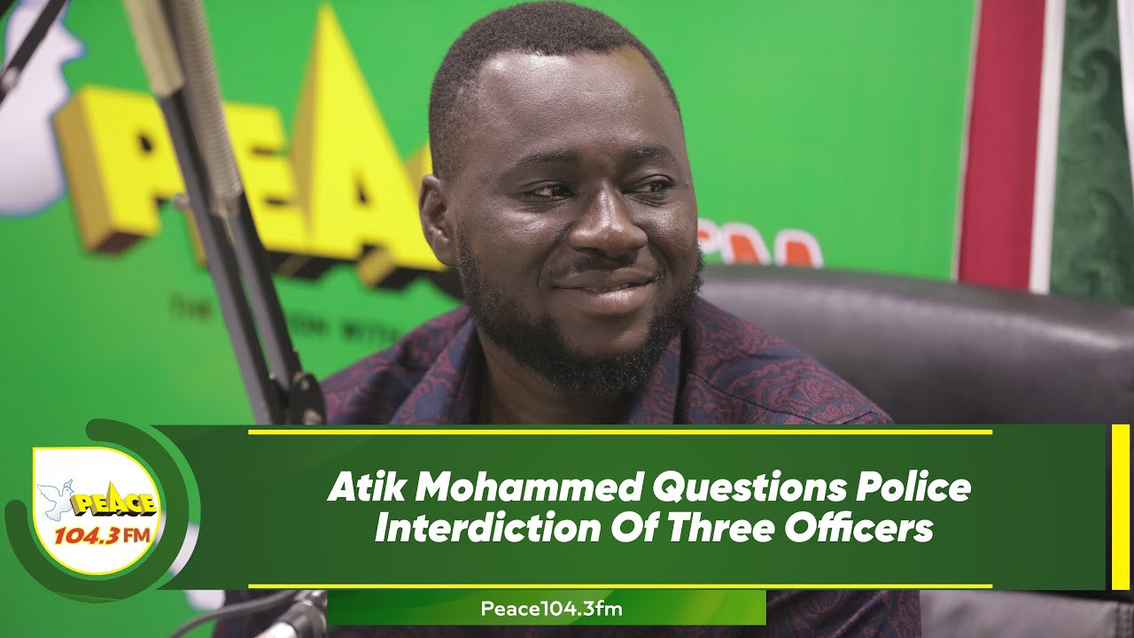 Atik Mohammed Questions Police Interdiction Of Three Officers - YouTube