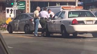 Police crash in Hollywood