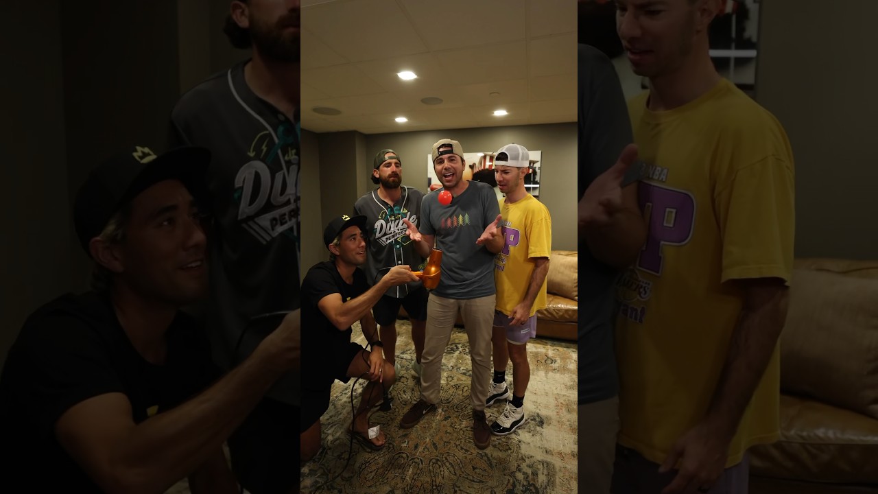 Film backdrop image for Dude Perfect helps Mark Rober be Zach King (2023)