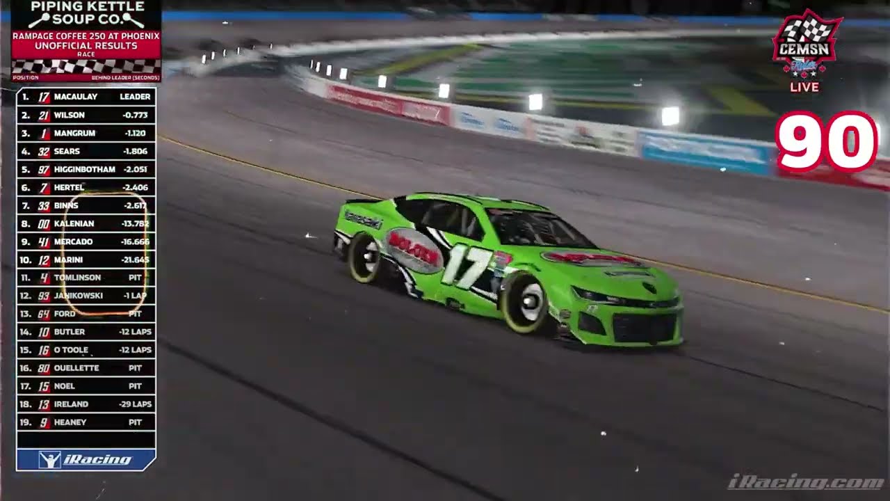 Canadian eMotorsports Network NASCAR Series 100th Race Teaser