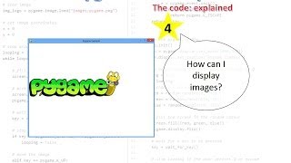 Pygame examples 4: How to display an image