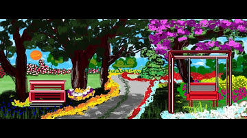 Learn How to Paint on MS Paint / Full Paint Along Tutorial || MS PAINT SCENERY