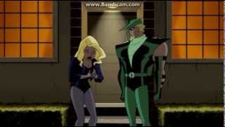 funny scenes on black canary and green arrow
