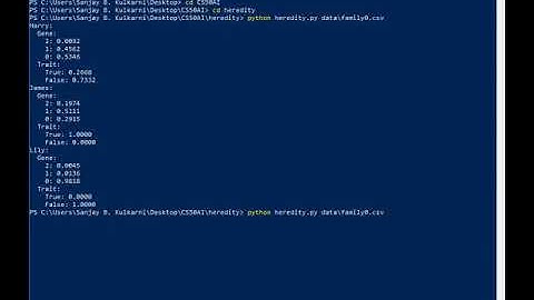 [CS50 AI] Project 2b : Heredity