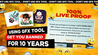 PGT+ GFX TOOL FREE 1.9 BAN 😭 | BGMI NEW BAN SYSTEM 1.9 | DON'T USE PGT+ PRO FREE APK | PGT+BAN ID😔😭 screenshot 1
