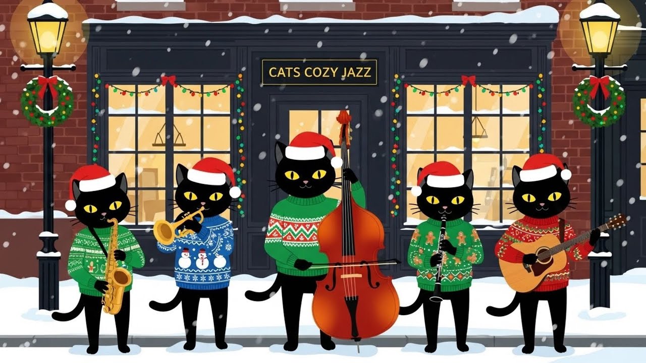 Cozy Winter Black Cats • Chill Music for Work & Relax • Warm Music for Focus & Relaxation