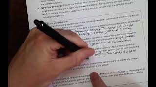 Quantitative Literacy 5A Example #3 Sampling Methods