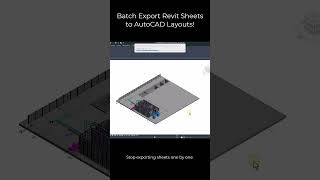 Batch Export Revit Sheets to AutoCAD Multi Layouts  #revit #autocad #bim #mlabs #revitplugin