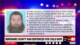 Adams man sentenced for child rape