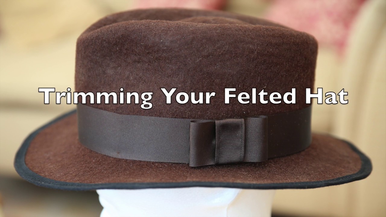 Finishing a Wet Felted Hat YouTube