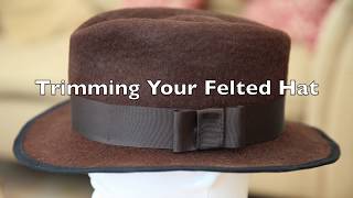 Finishing a Wet Felted Hat