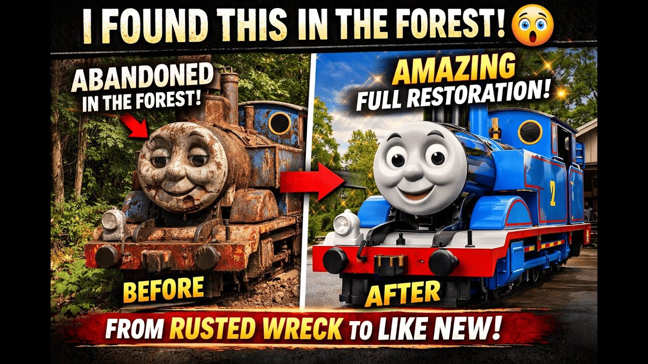 ASMR Restoration 😱 I Found an Abandoned Thomas Train in the Garage and Rebuilt it 