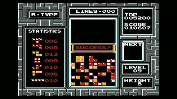 Tetris (NES) - 02 Type B (Levels 0-9, Height 5, w/endings)
