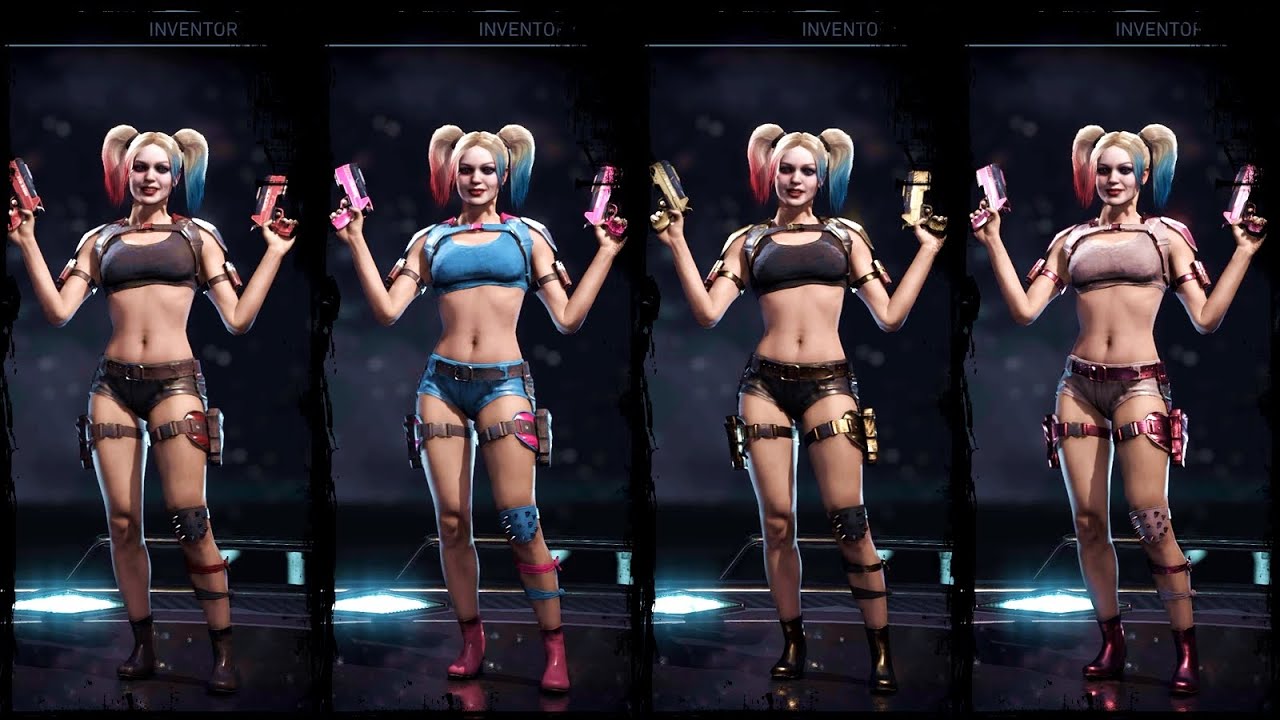 Harley Quinn Gear and Skin Showcase Injustice 2 YouTube