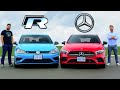 2019 VW Golf R vs Mercedes A-Class // Tech Fights Performance