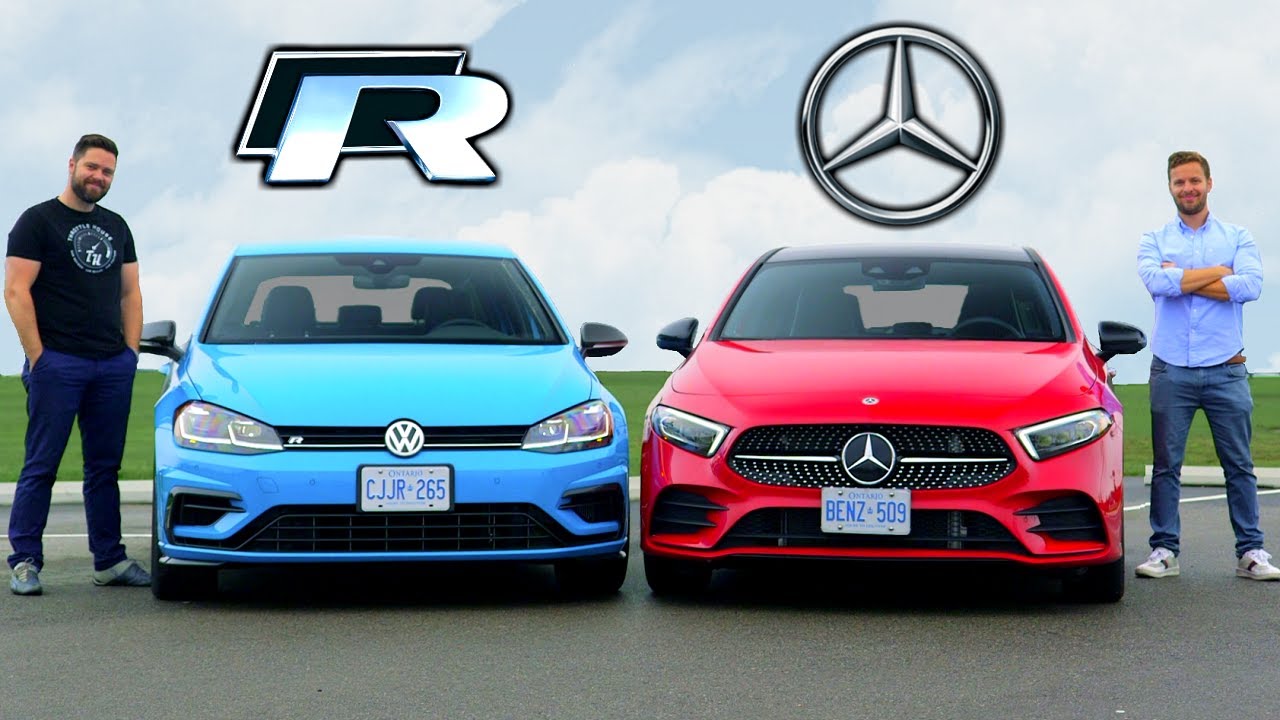 2019 VW Golf R vs Mercedes A-Class // Tech Fights Performance