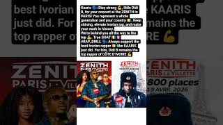 Kaaris Shouts Out Didi B 💪🇨🇮| Ivorian Rap’s Rising Star at ZÉNITH Paris!#short