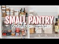 SMALL PANTRY ORGANIZATION | Organize + Clean With Me | KONMARI METHOD CLEAN AND DECLUTTER WITH ME