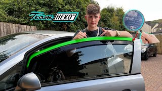 Installing TeamHeko Wind Deflectors To My Corsa