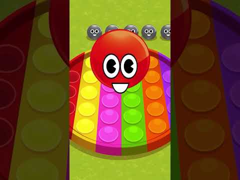 Learn Colors with POP It Balls 🌈🔴🟢 #shorts #youtubeshorts #colorsforkids#toddlerlearning