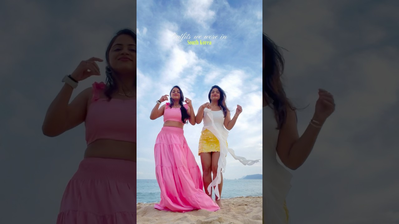 Outfits we wore in Korea ❤️🇰🇷 #swethanaidu #divyasree #southkorea #outfitswewore #travel