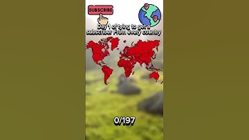 Day 1 of trying to get a sub from every country #map #maps #mapping #geography #shorts #world