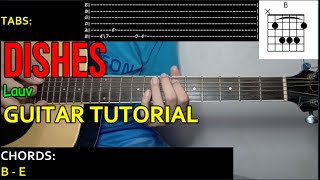 Lauv - DISHES| Guitar Tutorial | CHORDS and TABS Resimi