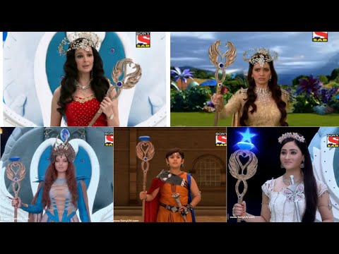 Baalveer characters holding Rani Pari s' magic stick