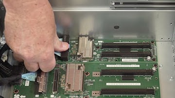 Lenovo ThinkSystem SR675 V3 installing a front I/O expansion board