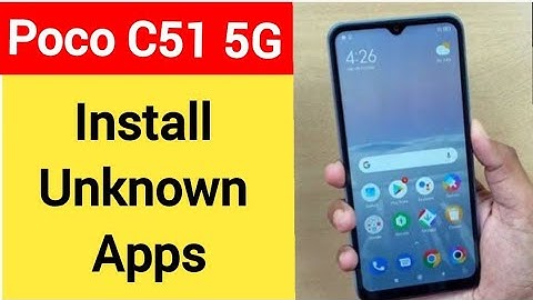 How to install unknown apps, install APK, Poco C51 5G me third party app install kaise karen, app in