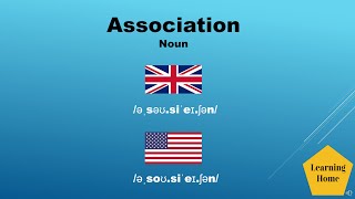 Association meaning pronunciation and synonyms #Shorts
