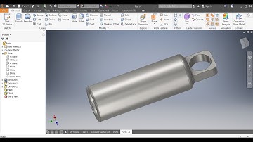 HOW to DRAW a SHOCK BODY using AutoCAD Inventor (Mechanical Engineering) CAD161S UNISA