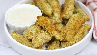 Crispy Baked Vegan Zucchini Fries (Easy Recipe)