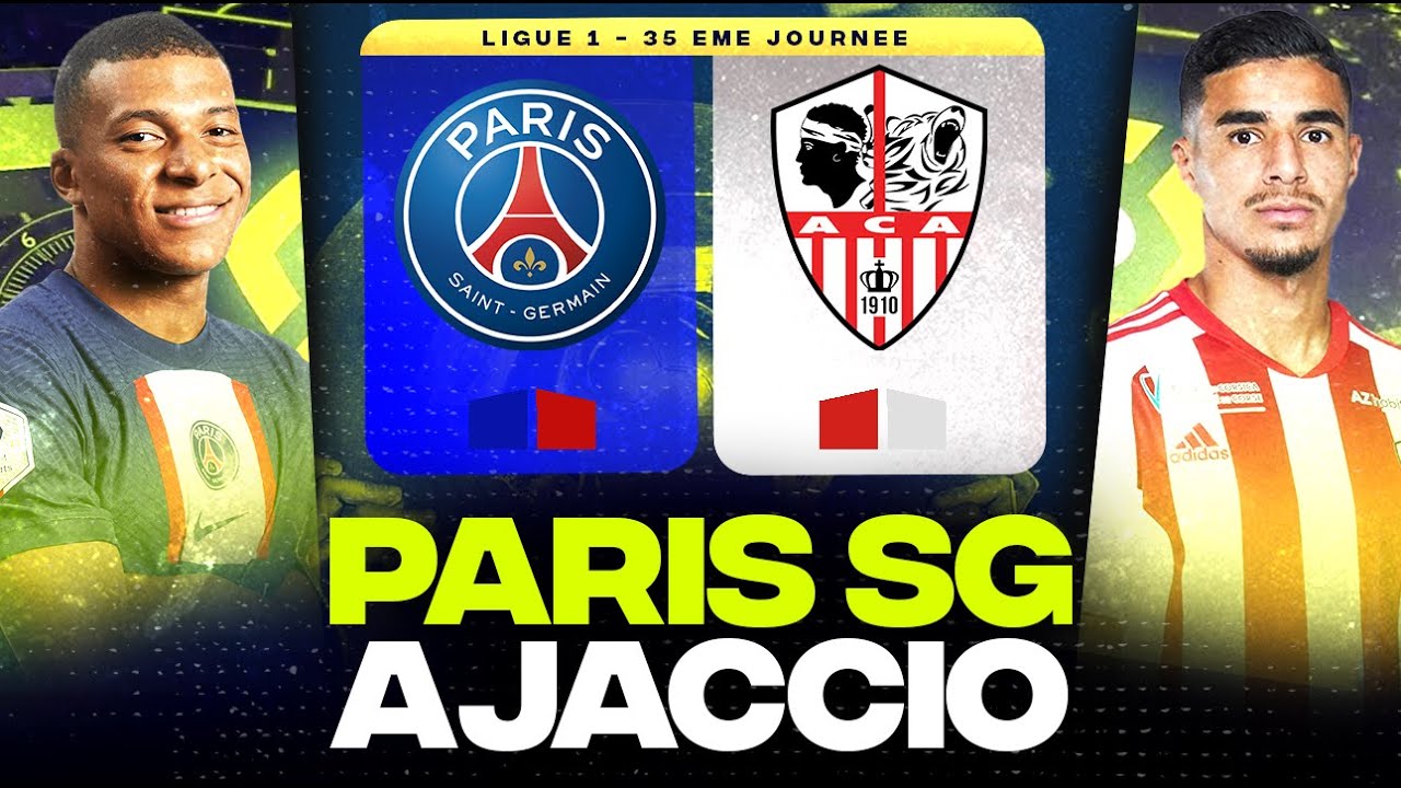 🔴 PARIS SG - AJACCIO | Lens n'est plus qu'à 3 pts ! ( paris vs aca ) | LIGUE 1 - LIVE/DI