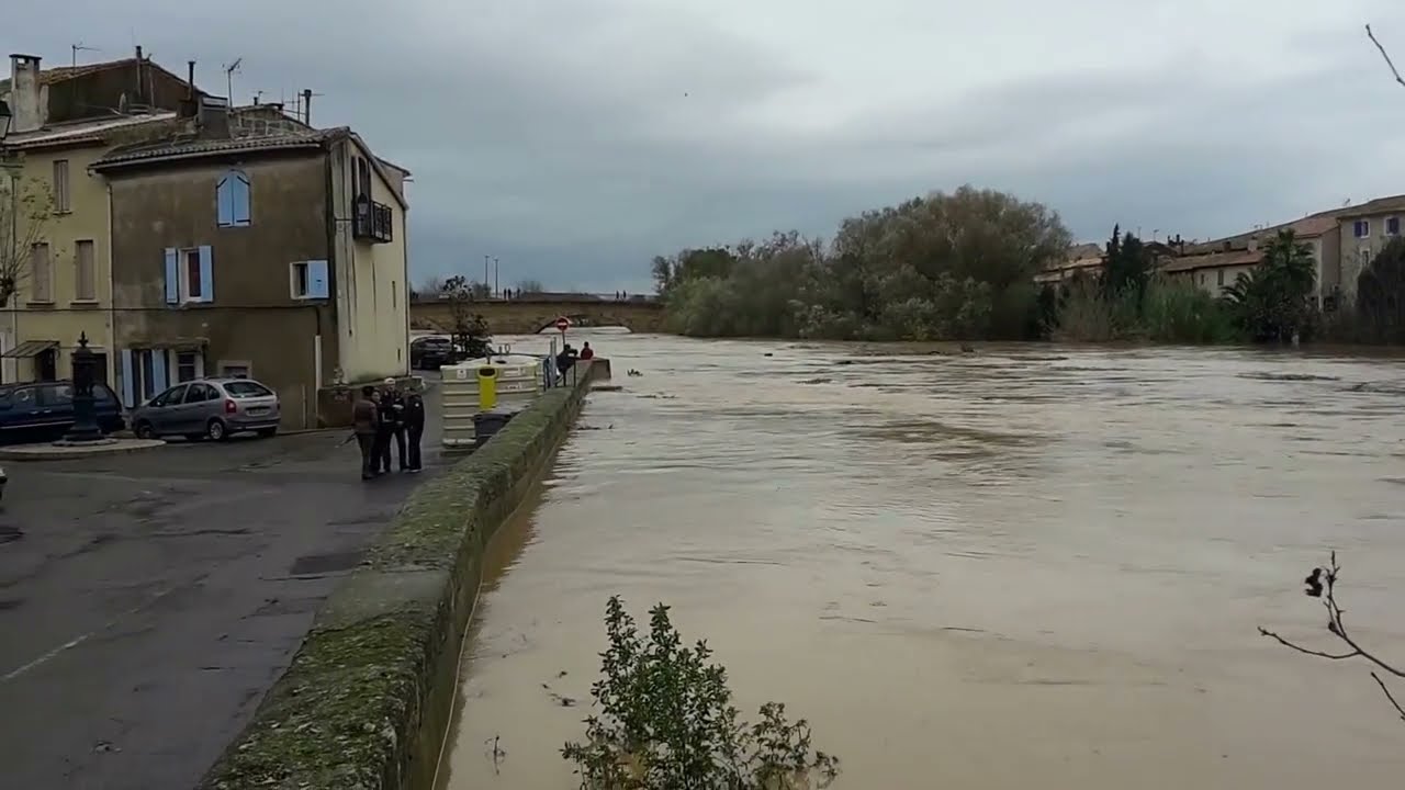 Inondations à Coursan - YouTube