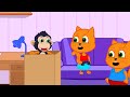 बिल्लियां परिवार - अजीब बंदर | बच्चों के कार्टून