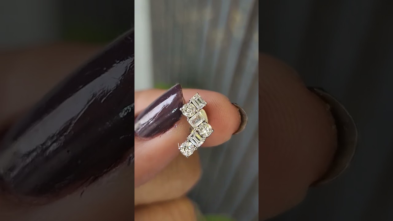 Mixed Cut Diamond Stud Earrings | Contemporary Geometric Sparkle ✨