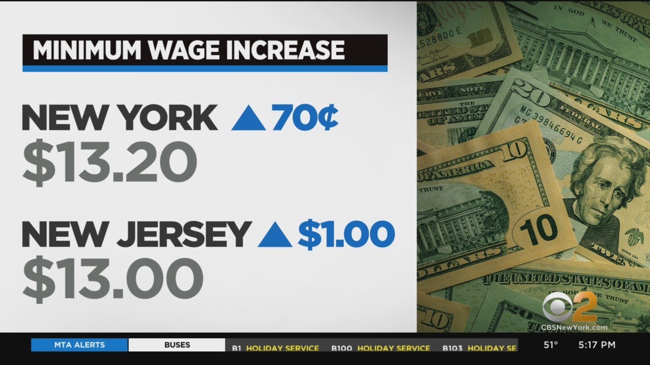 Minimum Wage Increasing In New York, New Jersey - YouTube