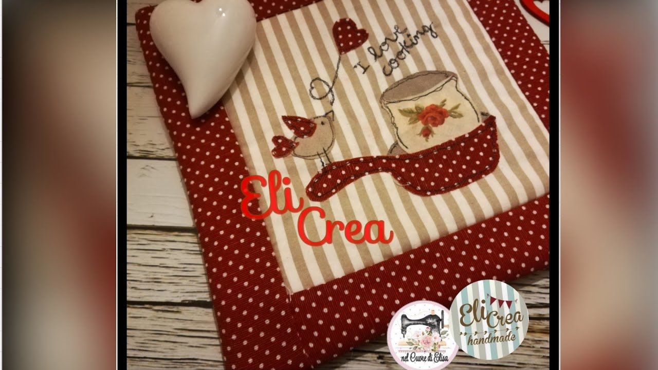 ♻️🧵 Sottopentola patchwork e applique per Principianti - CARTAMODELLO GRATUITO 💕