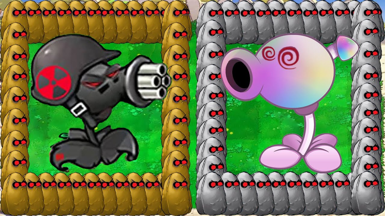 Doom Gatling Pea Nut X Hypno Shroom Nut Attack Dr.Zomboss Giga - Plants ...
